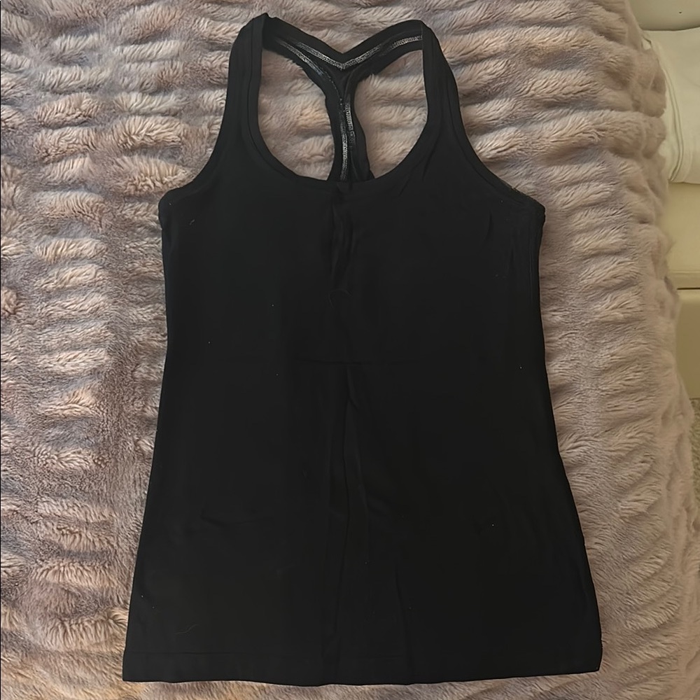 Lululemon Black Racerback Tank Top